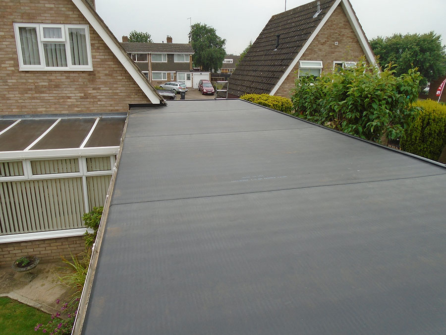 Domestic flat roof application