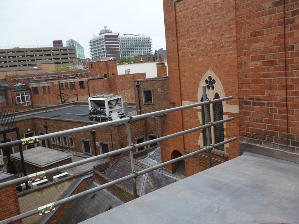 Flat roofing following repair