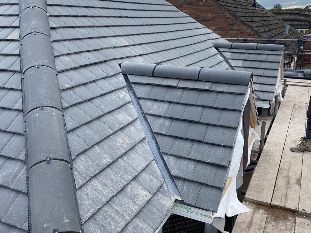 Slate Roof in Progress